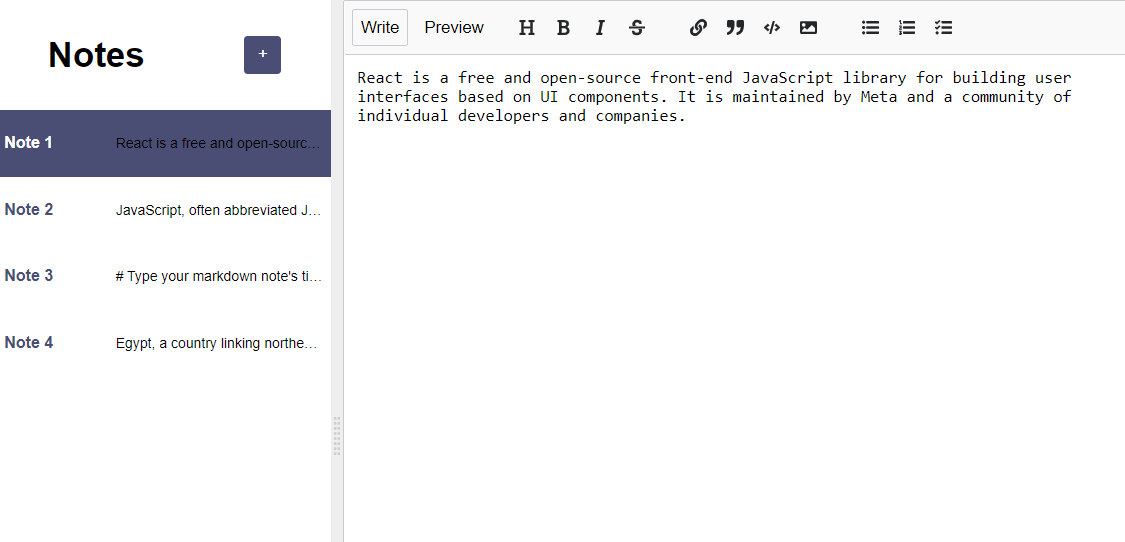 project screenshot